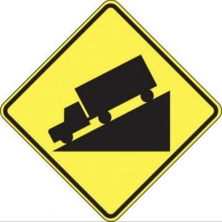 Accuform SURFACE  DRIVING CONDITIONS SIGN FRW440DP FRW440DP